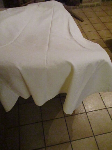 drap blanc en coton 1 m 90 x 1 m 60 environ 10 Mérignies (59)