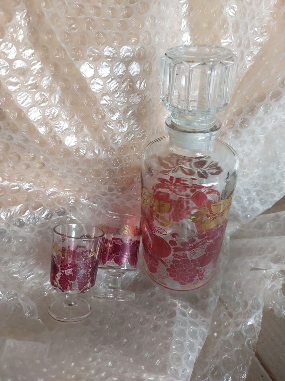 carafe &agrave; liqueur et 2 verres Cuisine
