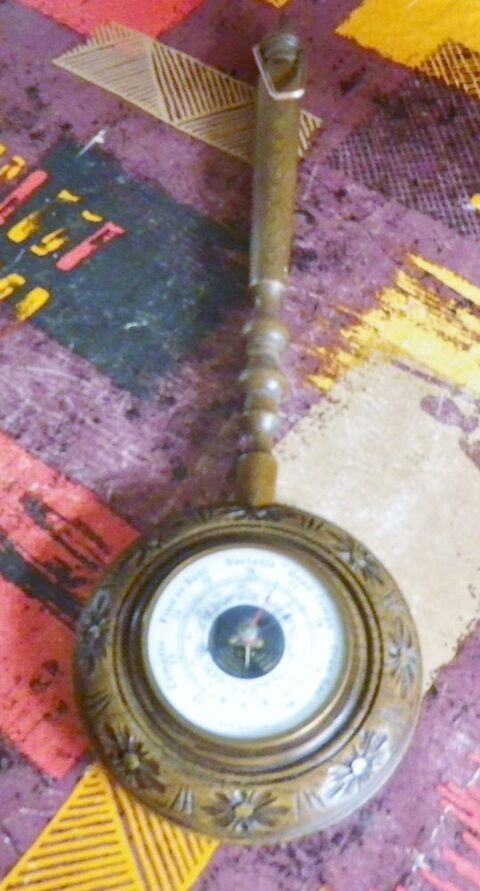 BAROMETRE BRETON EN BOIS SCULPTE AVEC MANCHE 15 Attainville (95)