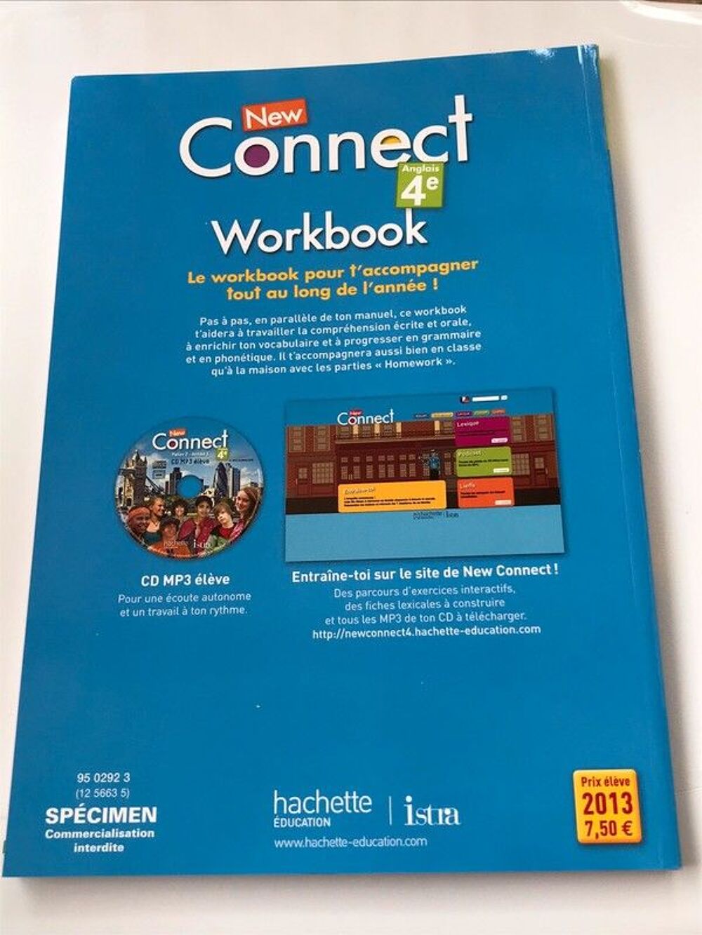 Workbook Anglais New Connect 4&egrave;me
Livres et BD