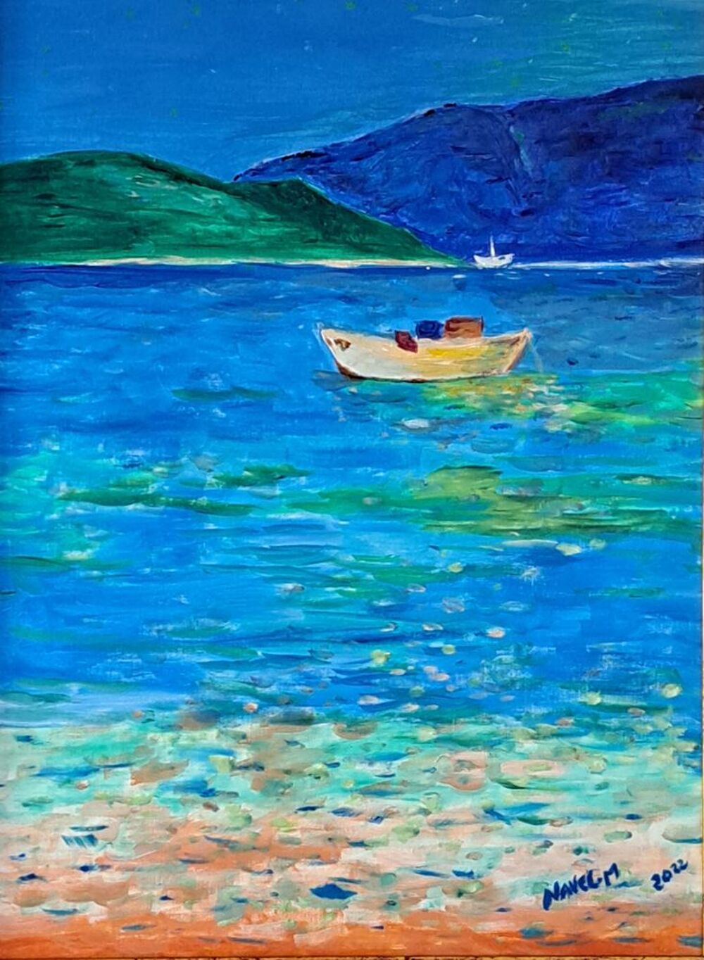 Tableau peinture encadr&eacute;e Décoration