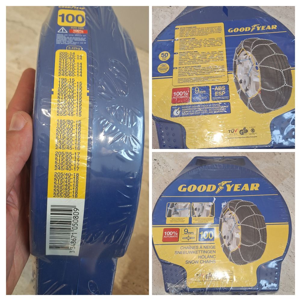 Chaine neige GOODYEAR neuves Taille 90 ou Taille 100 Bricolage