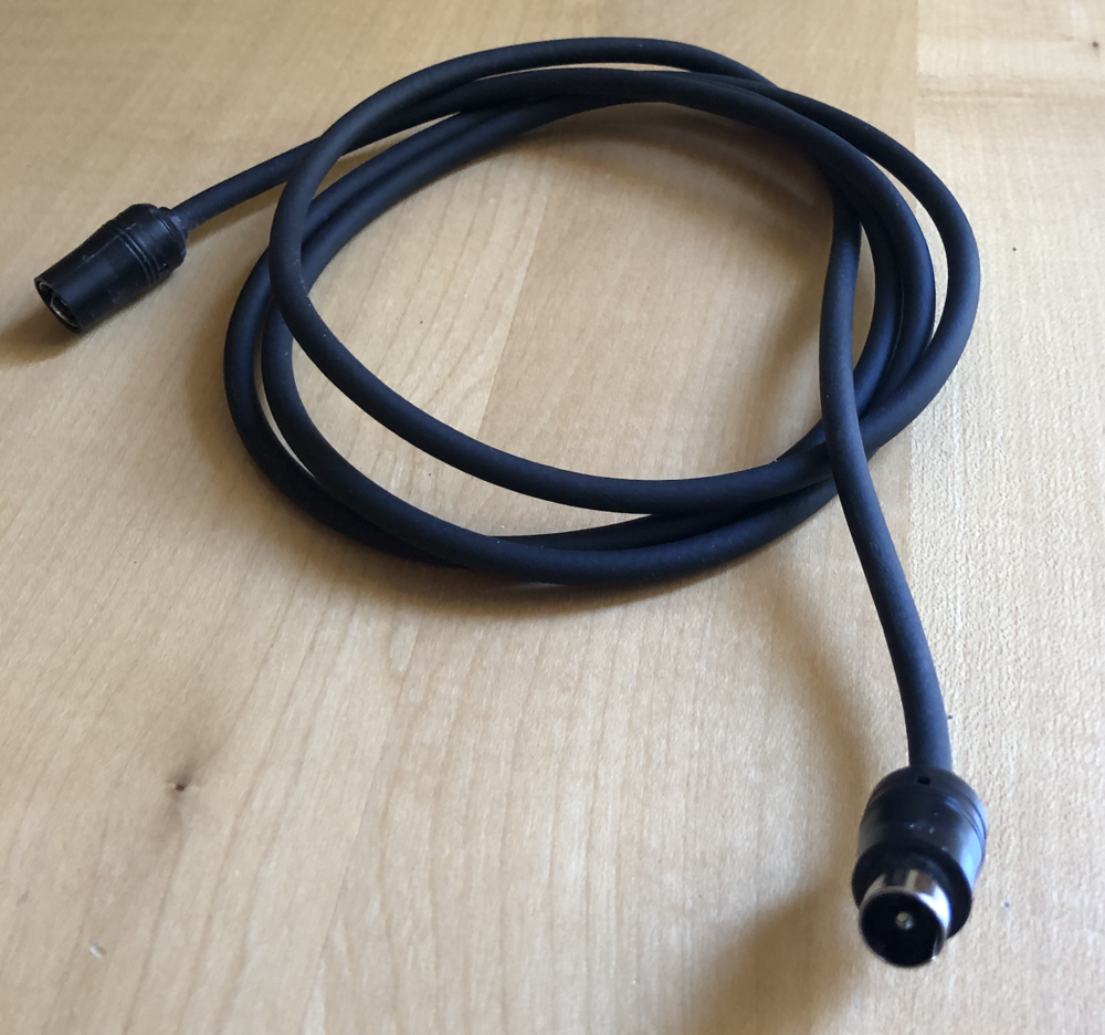 C&acirc;ble TV coaxial antenne noir 1,5 m Photos/Video/TV