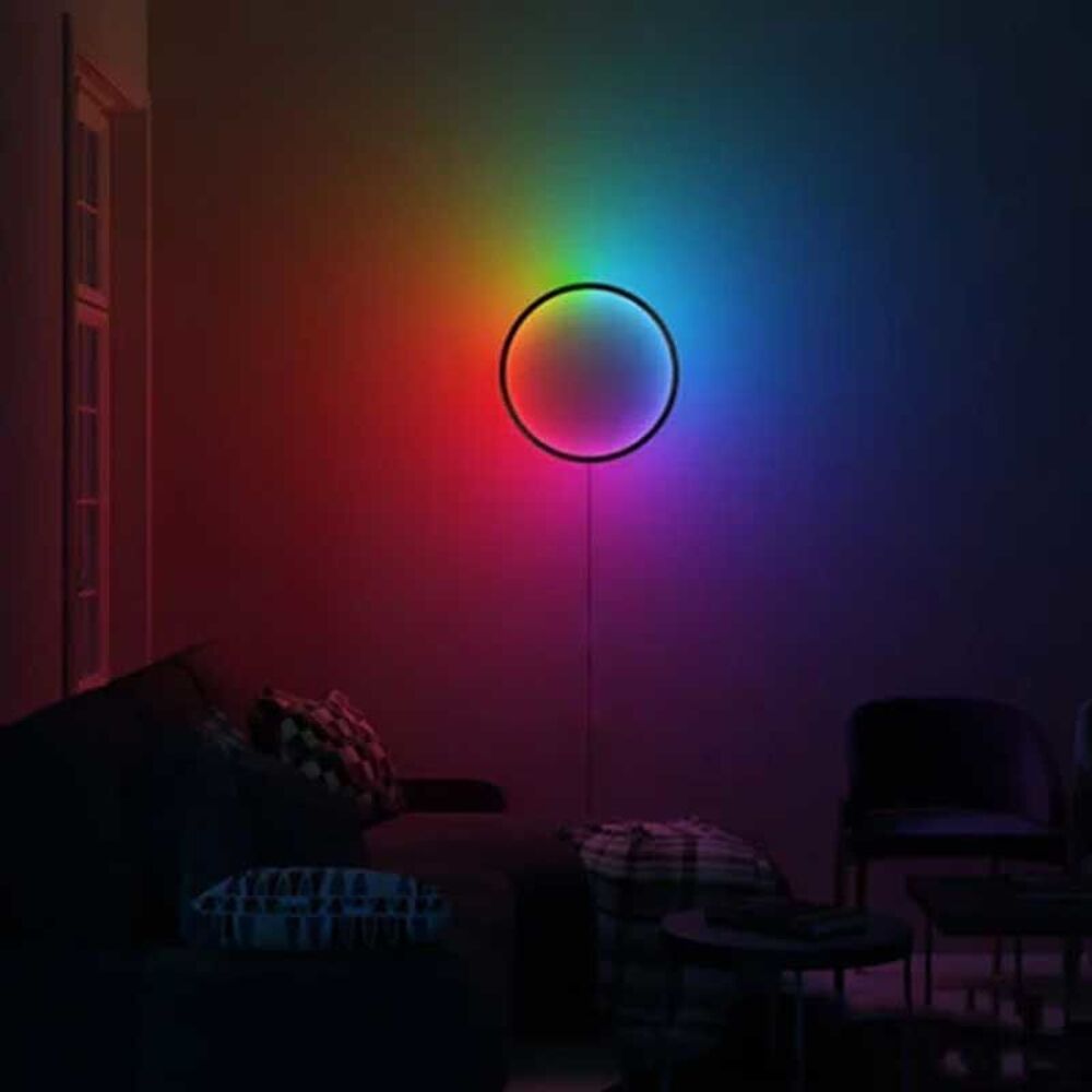 Applique Murale Ronde RGB 100W avec + de 200 effets uniques Décoration