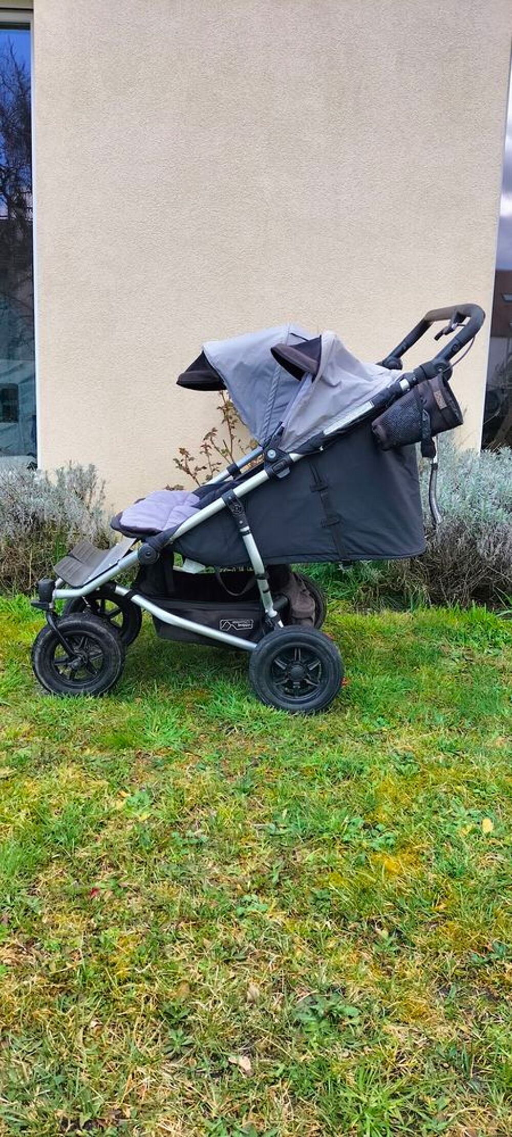 Poussette double Mountain Buggy cosy / fx chanceli&egrave;re cape Puriculture