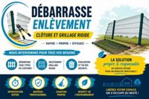   DEBARRASSE CLÔTURE GRILLAGE RIGIDE 
