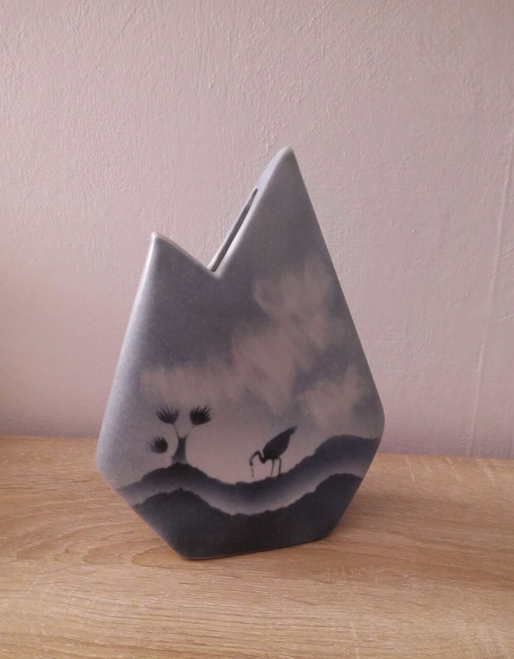 Vase porcelaine ''Virebent'' D�coration