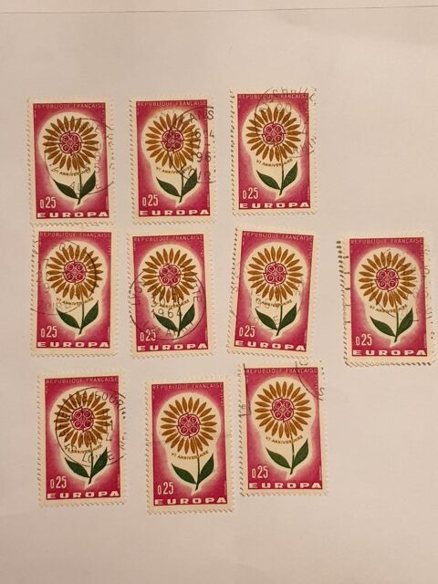 Timbre France euro� 1964 oblit�r�s - lot 0.50 euro 0 Marseille 9 (13)