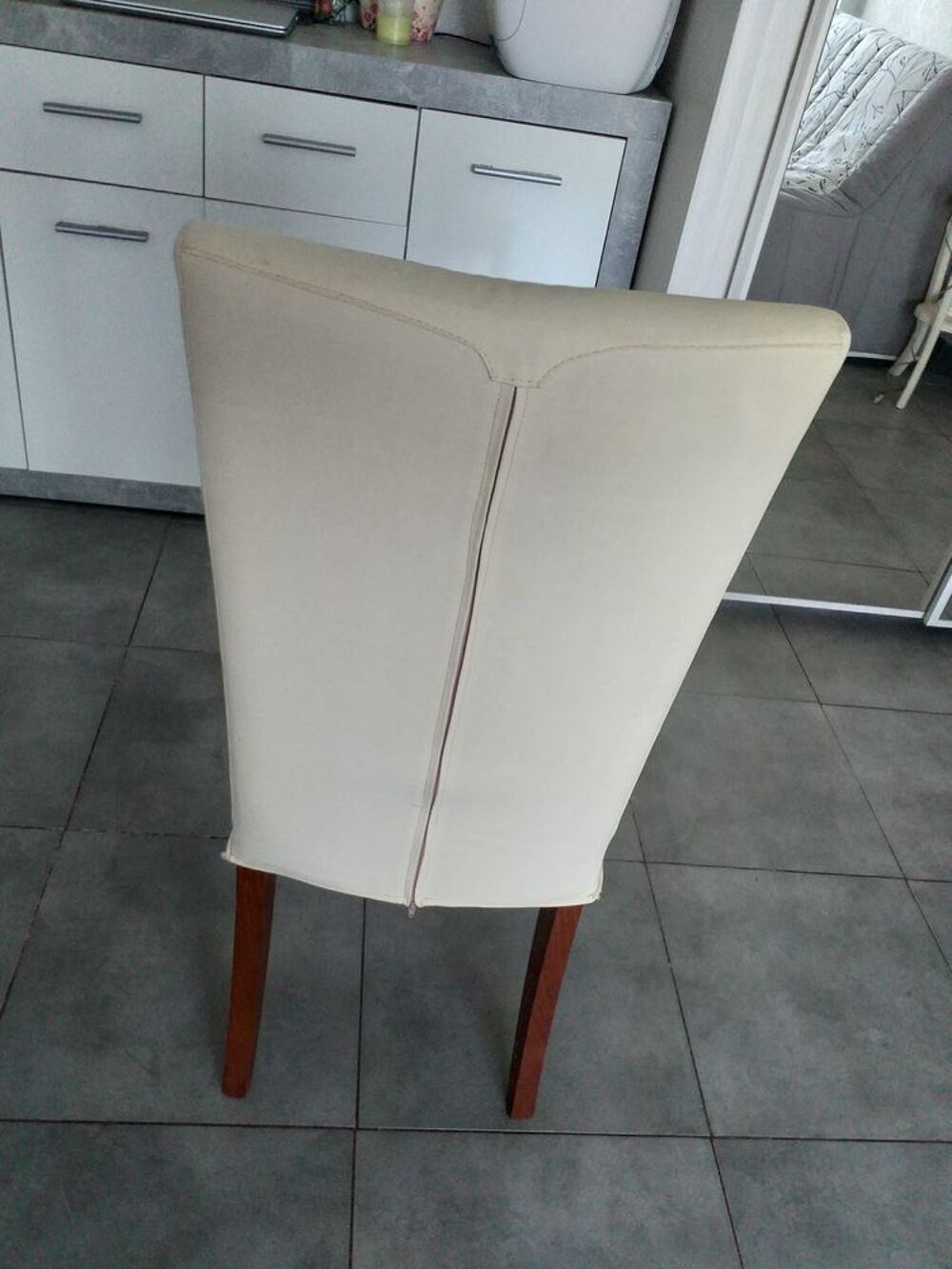 4 Chaise tissu et bois Meubles