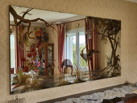 Miroir d�coration grav� 60 Janville (28)