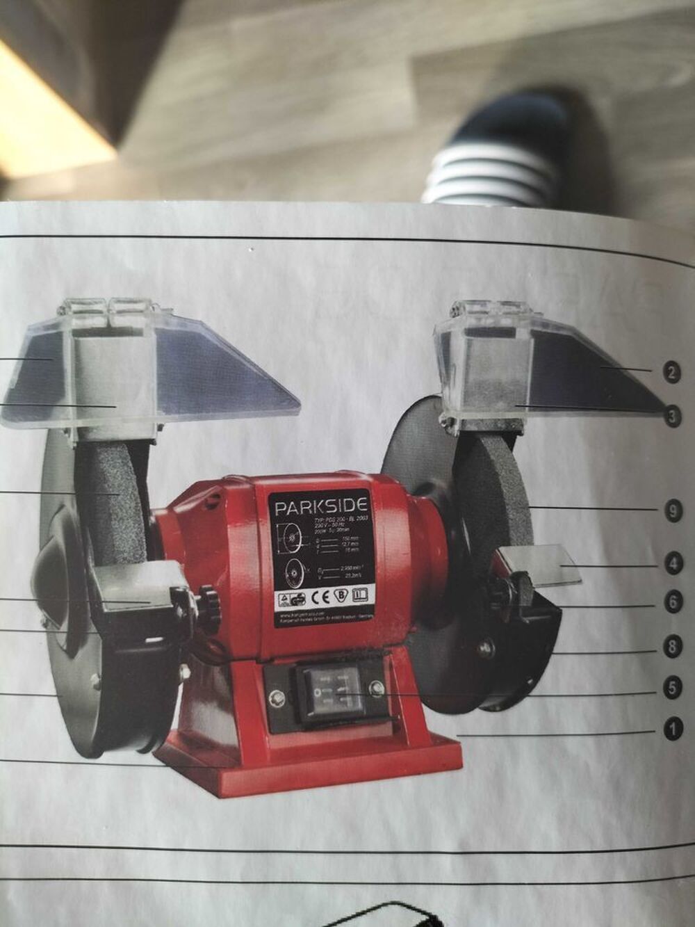 Touret &agrave; meuler. Bricolage