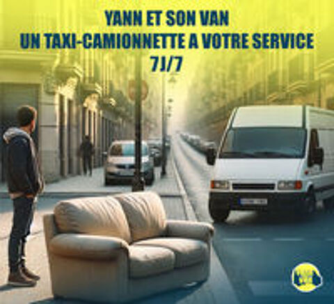   Camionnette avec chauffeur déménageur pour aide déménagement 
