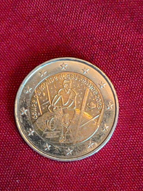 Pi�ce de 2 euros coupe du monde de rugby france 10 Avermes (03)