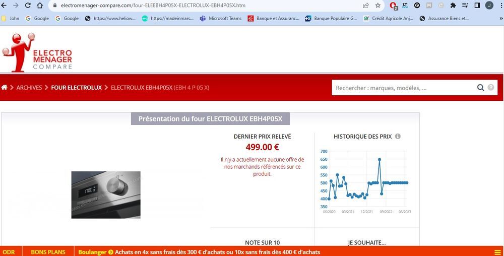 FOUR Electrolux EBH4P05X Electroménager