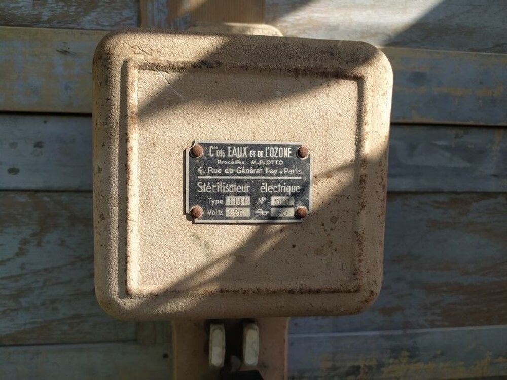 Ancien Purificateur d'Eau St&eacute;rilisateur Ozoneur Curiosit&eacute; 