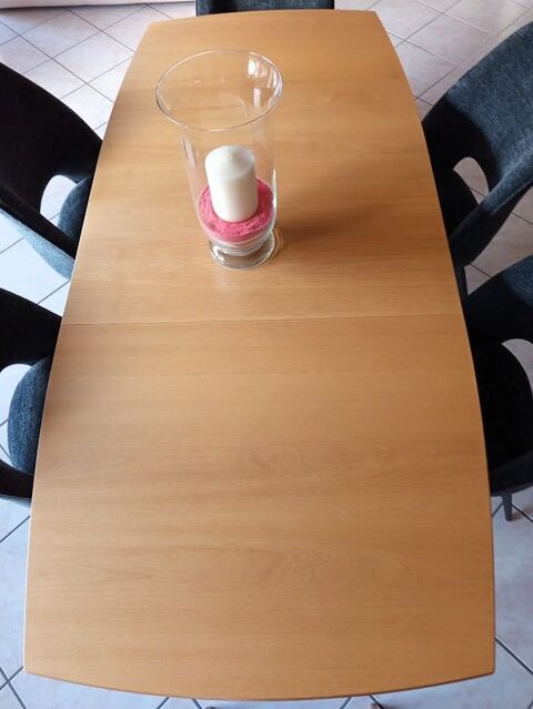 table bois clair rectangle extensible 289 Martinet (85)