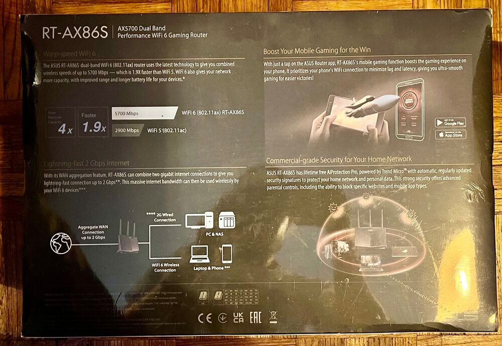 Routeur Gaming ASUS RT-AX86S AX5700 - Wifi 6 - 802.11ax NEUF Matériel informatique