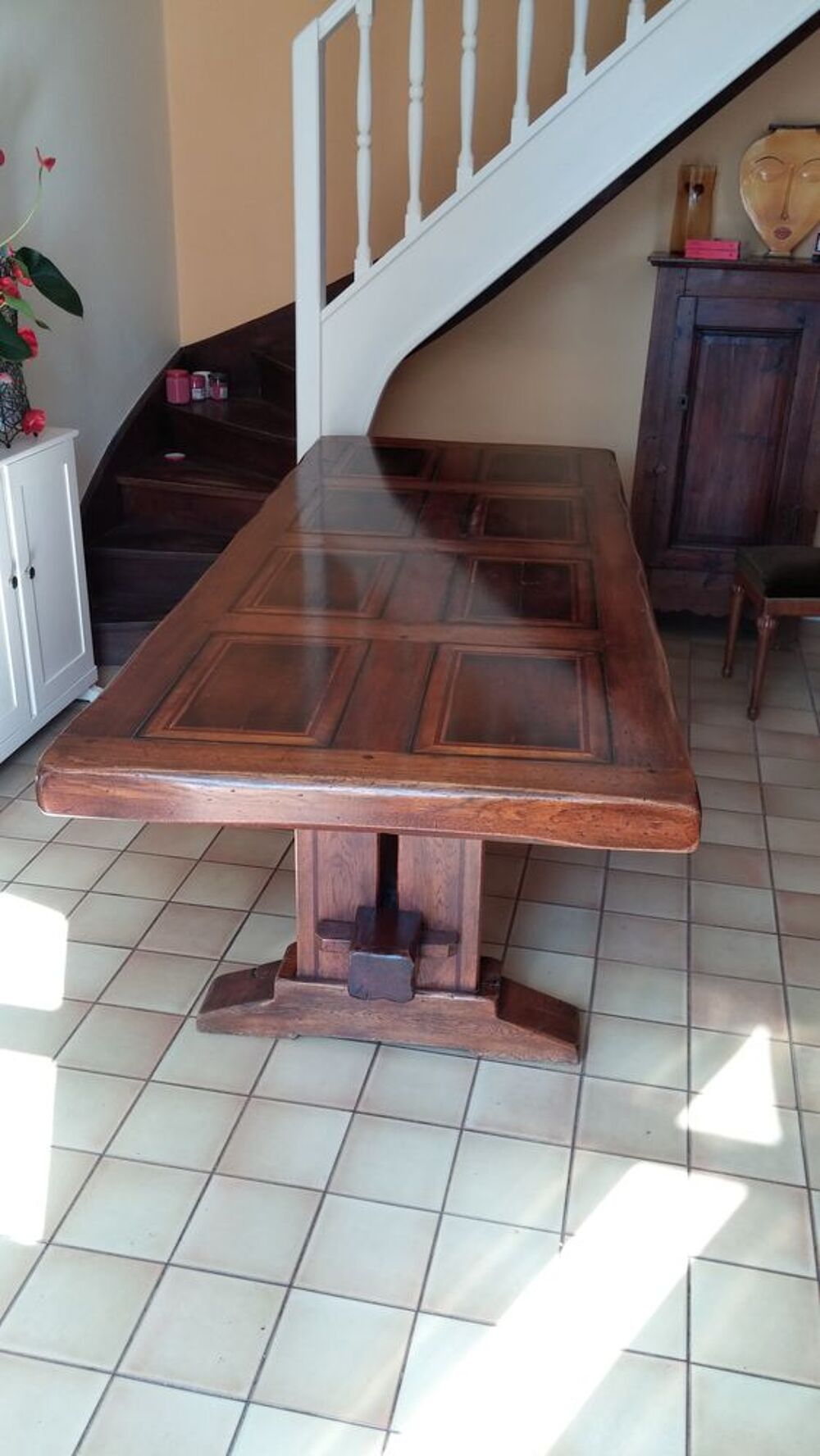 Table type monast&egrave;re, ch&ecirc;ne ,280&times;100 cm Meubles