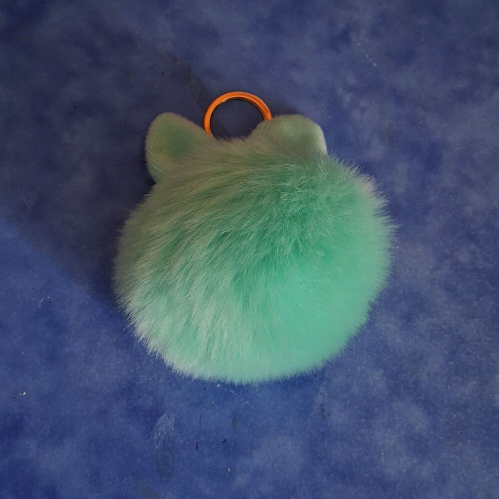 Gros pompon lapin porte-cl&eacute;, NEUF Bijoux et montres