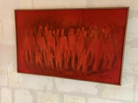 Tableau peinture grand format 100 Bordeaux (33)