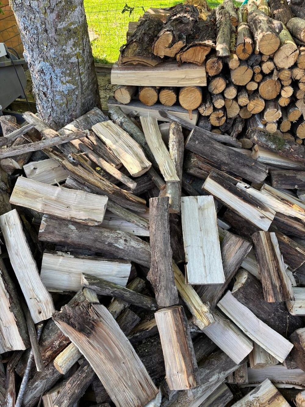 Bois de chauffage sec - Ch&acirc;taignier Jardin