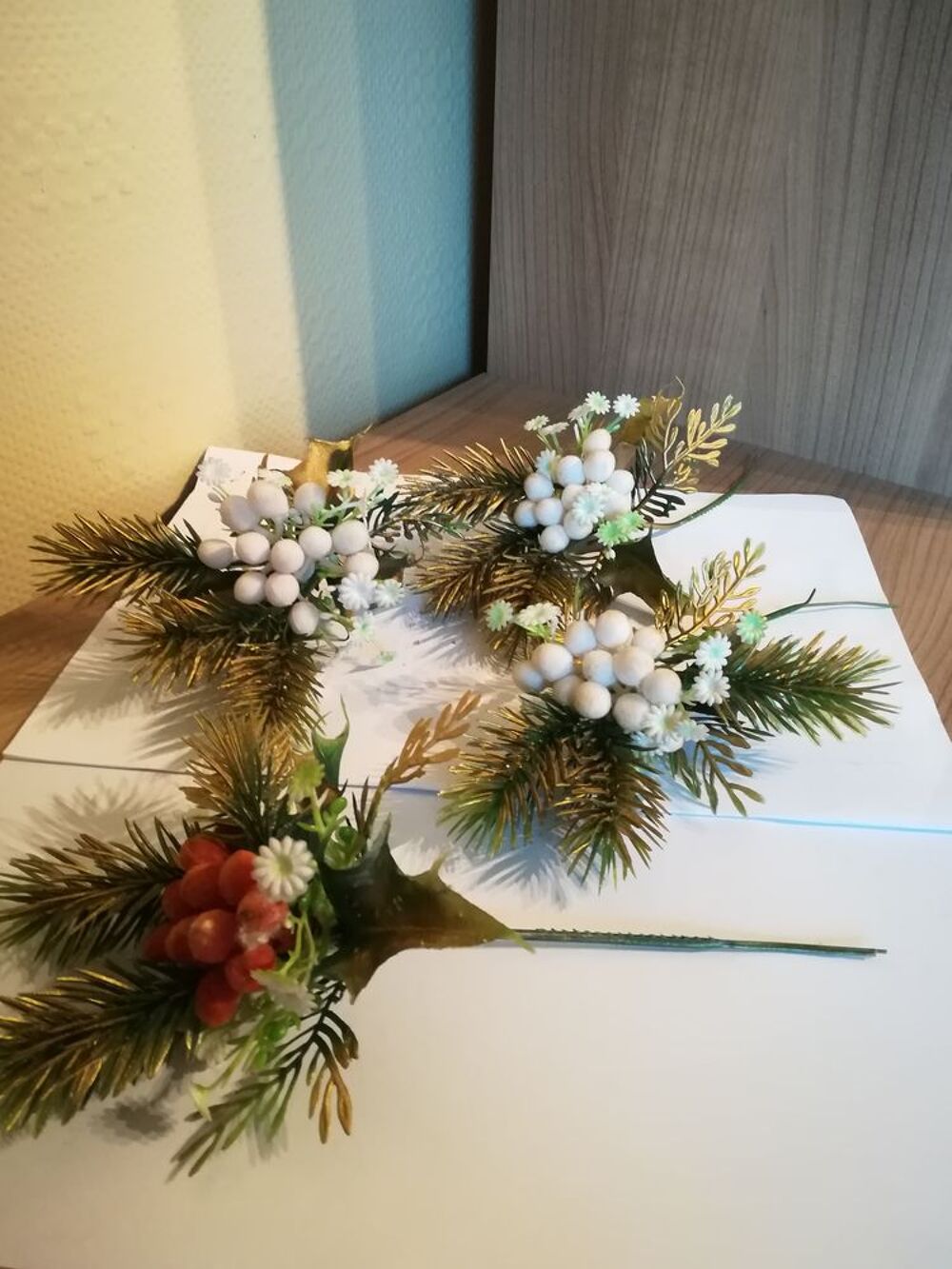 DECO NOEL /centre table / sapin / couronne/ bouquet
Décoration
