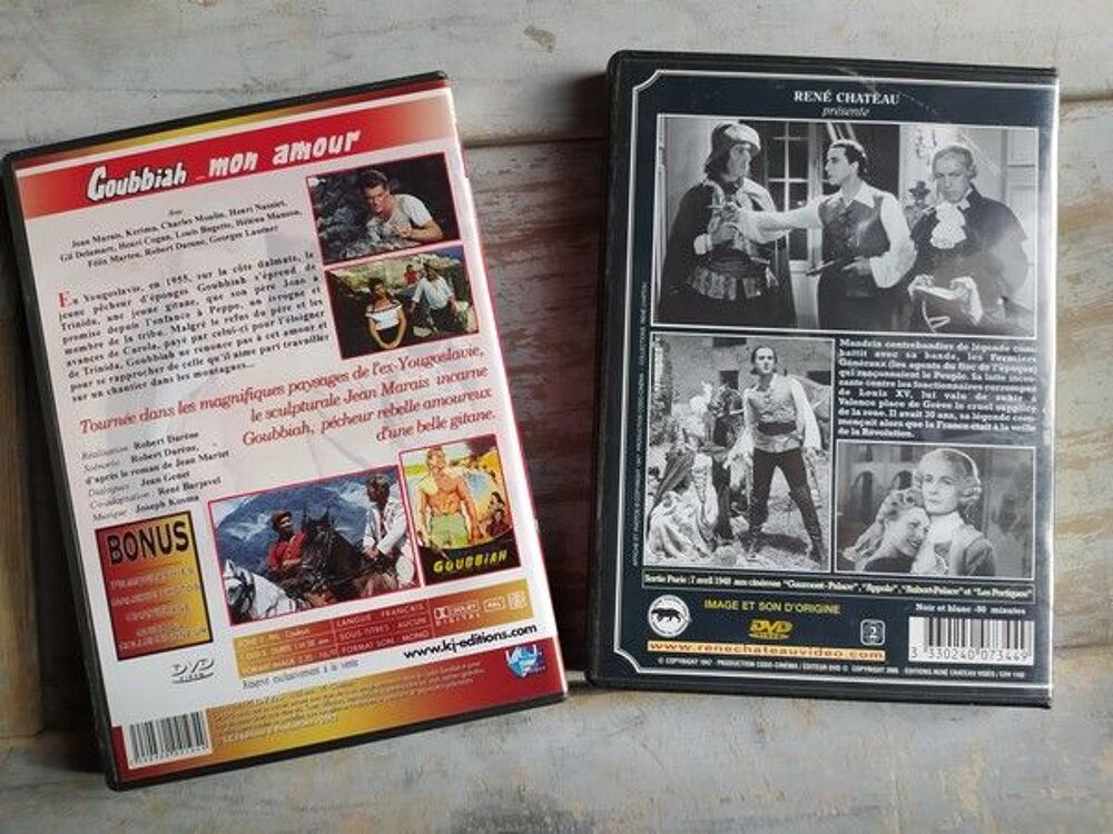 2 DVD Vieux Films / Goubbiah Mon Amour / Mandrin DVD et blu-ray