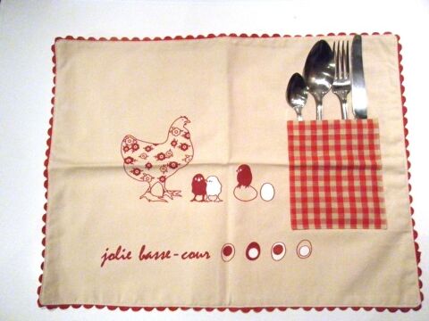 LOT 2 SETS DE TABLE TISSU 5 La Celle-sur-Morin (77)