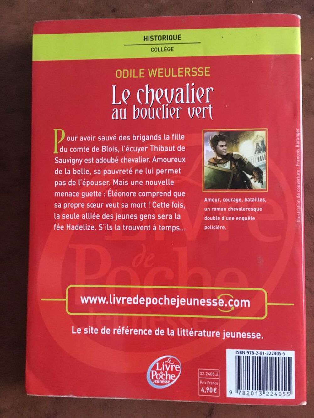 "Le chevalier au bouclier vert" (Poche Jeunesse) Livres et BD