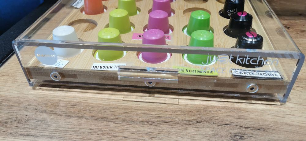 support rangement 30 capsules plexiglass caf&eacute; tisanes Décoration