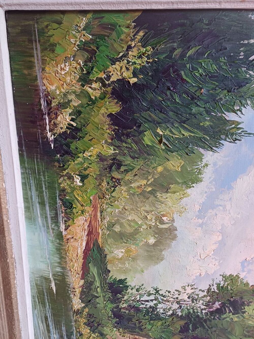 Tableau sign&eacute; achet&eacute; sur les quais de seine Décoration