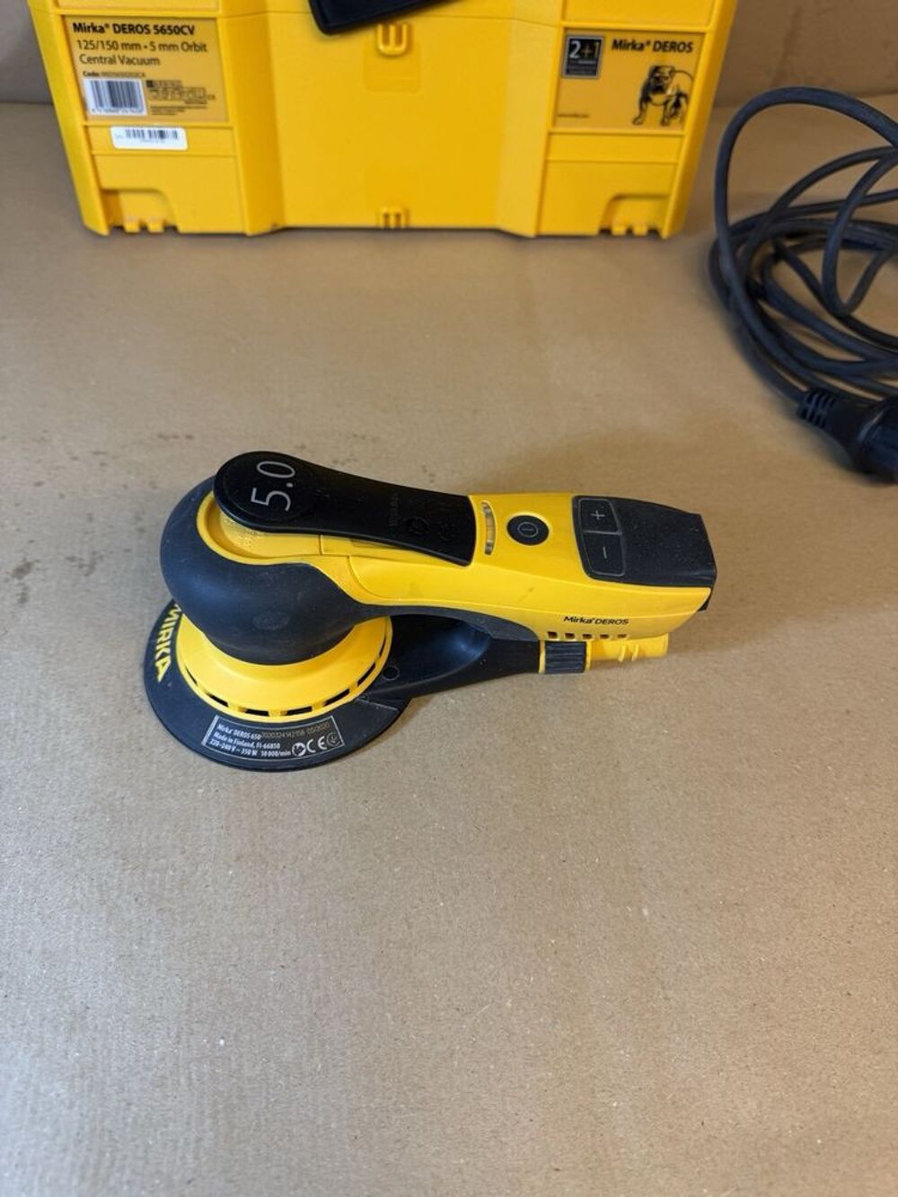 Mirka DEROS 5650CV 125/150mm Ponceuse excentrique Bricolage