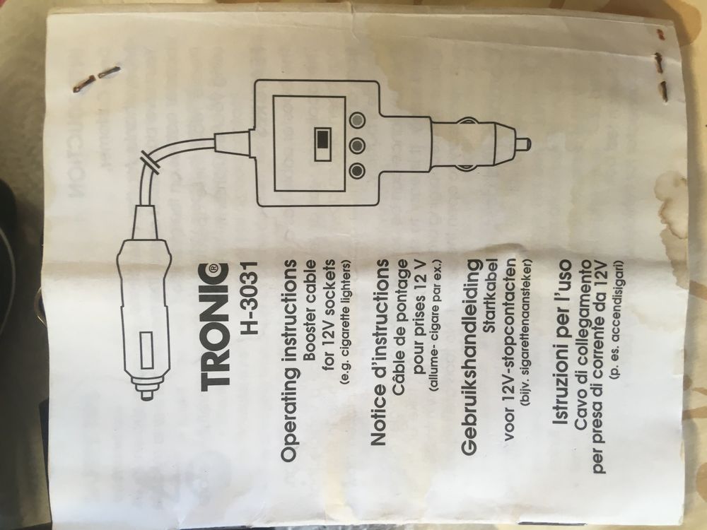 chargeur de d&eacute;pannage pour auto Cuisine