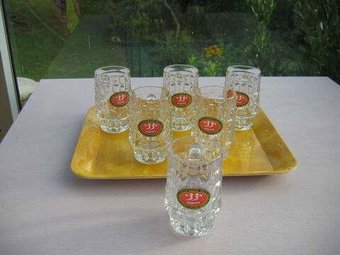 Lot de 6 Chopes  33 EXPORT   Rouges . 15 Le Vernois (39)