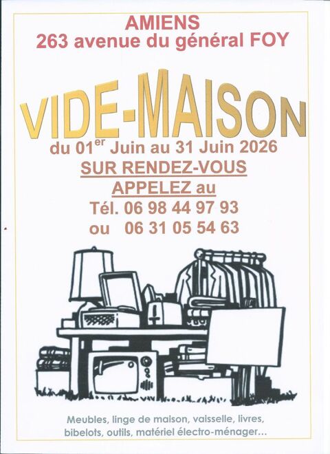 VIDE-MAISON chez Particulier 0 Amiens (80)