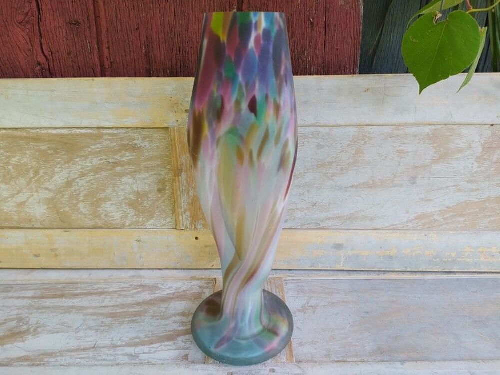 Vase P&acirc;te Verre Multicolore Tr&eacute;sor du Galion Mod&egrave;le Tzigan 