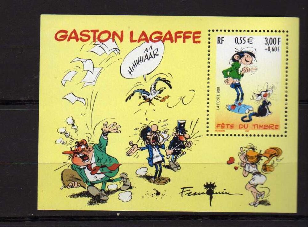 France 2001
Bloc N&deg; 34 ** Y&amp;T 
Gaston Lagaffe 
