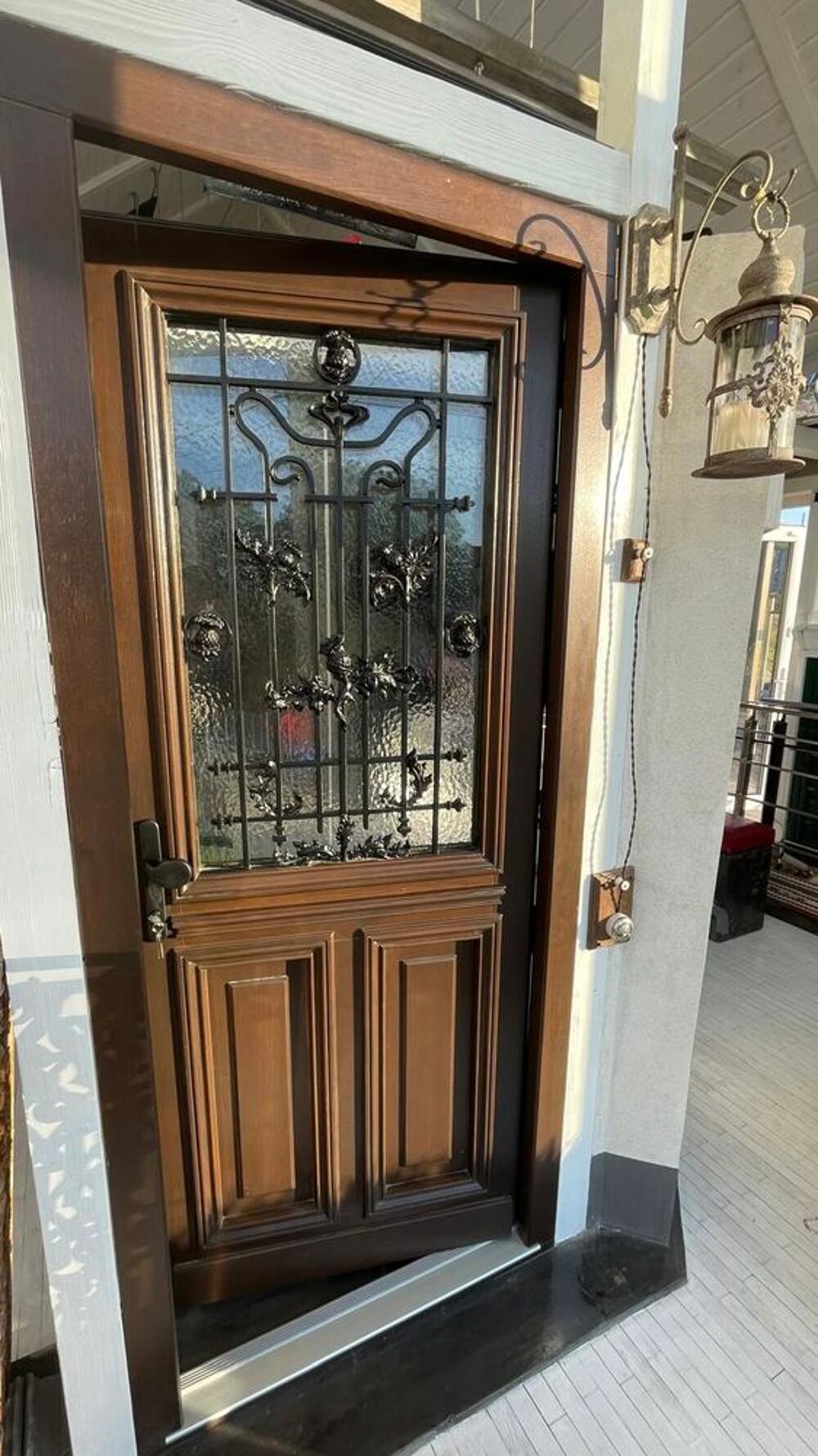  Porte d'entr&eacute;e en bois massif esprit demeure bourgeoise Bricolage