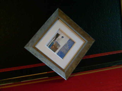 Cadre carr� gris avec reproduction de toile 5 Wolxheim (67)