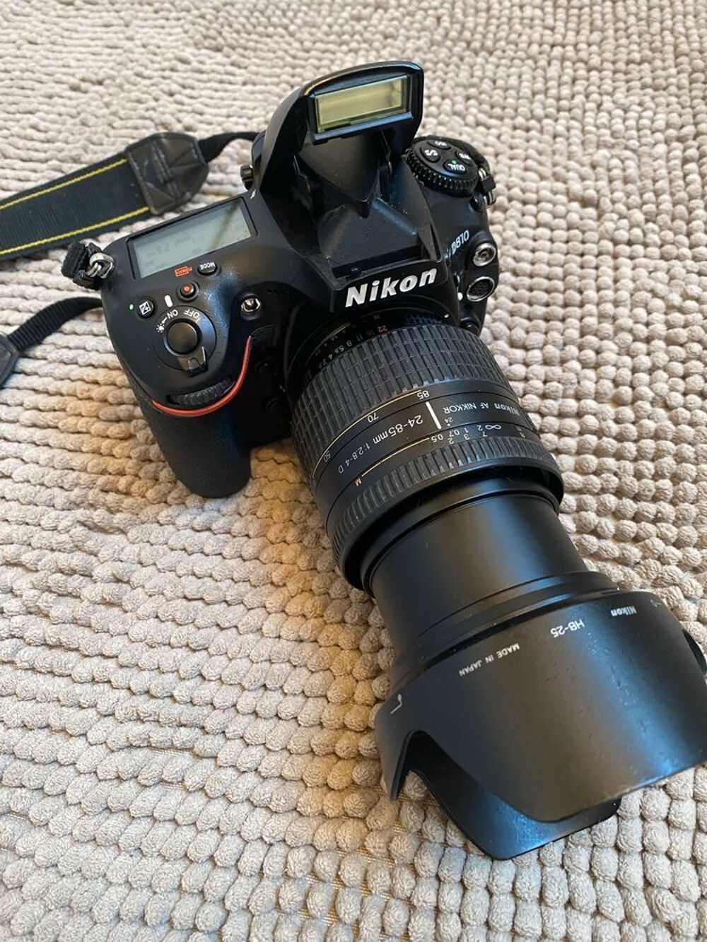 Appareil photo NIIKON D 810 Zoom NIKON AF NIKKOR IF ASPHERICAL MACRO (1:2) 0 72 24-85 mn 1:28-4 D Photos/Video/TV