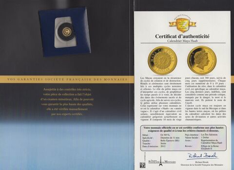 Pice de 1 Dollar en or massif 50 Lyon 7 (69)