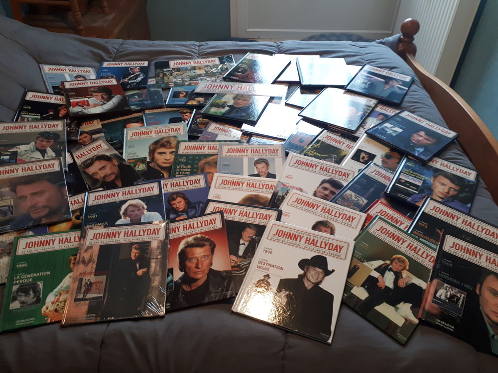 Collection complete 50 ans de carri&egrave;re de Johnny Hallyday CD et vinyles