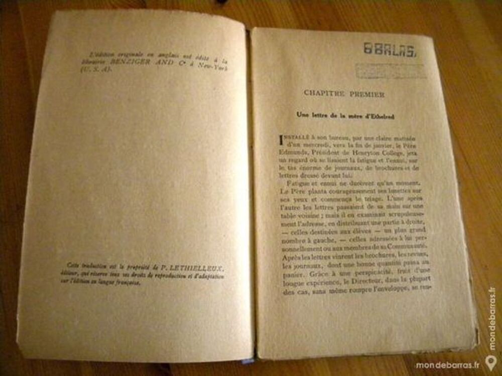 &Eacute;thelred Preston ou Les aventures? 1928 Livres et BD