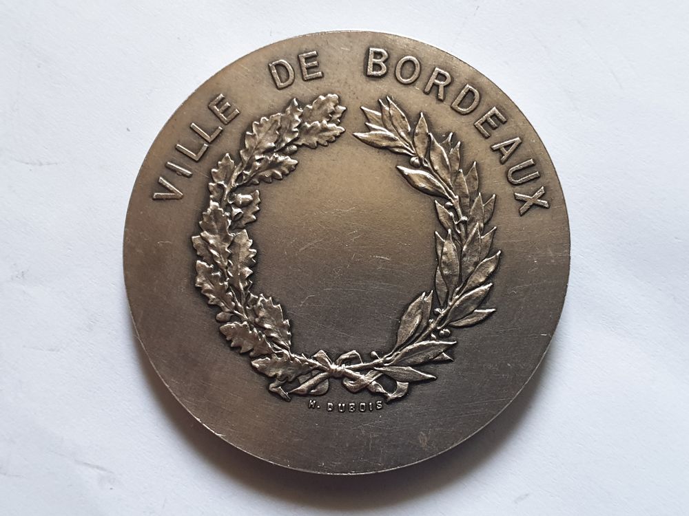 M&eacute;daille Ville de Bordeaux en bronze 