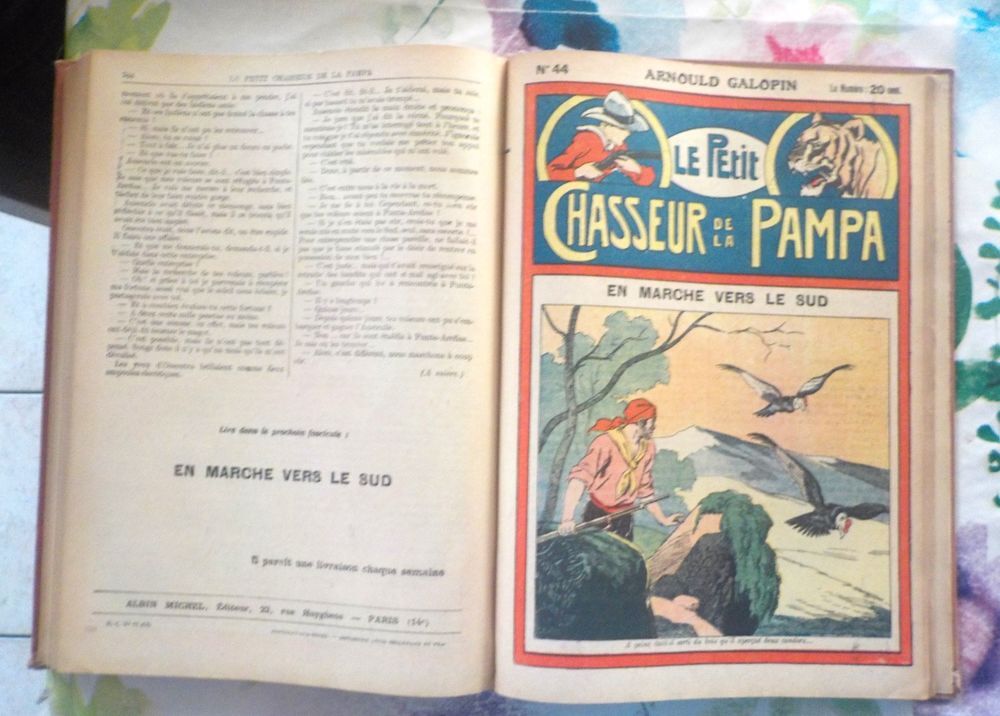 LE PETIT CHASSEUR DE LA PAMPA de Arnold GALOPIN 1 &agrave; 50 1925 Livres et BD