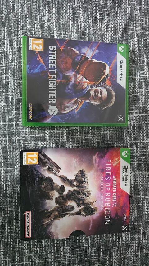 2 jeux Xbox series: Street fighter 6 + Armored core 6 L.E. 50 Ivry-sur-Seine (94)