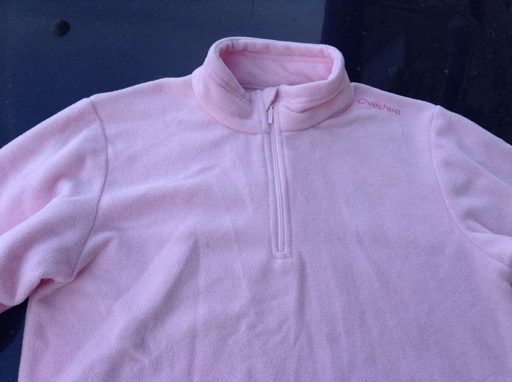 pull rose pale sport Oxylane taille 14 ans Vêtements enfants