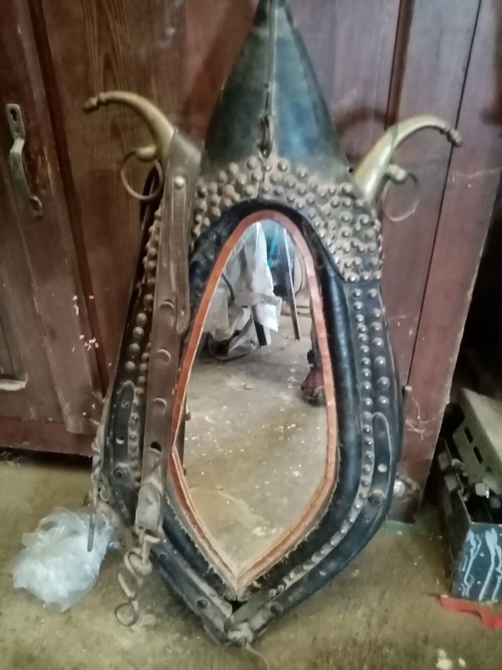 Collier de cheval de de trait avec miroir Décoration