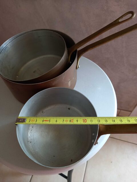 lot casserole cuivre Tournus France 55 Ceffonds (52)