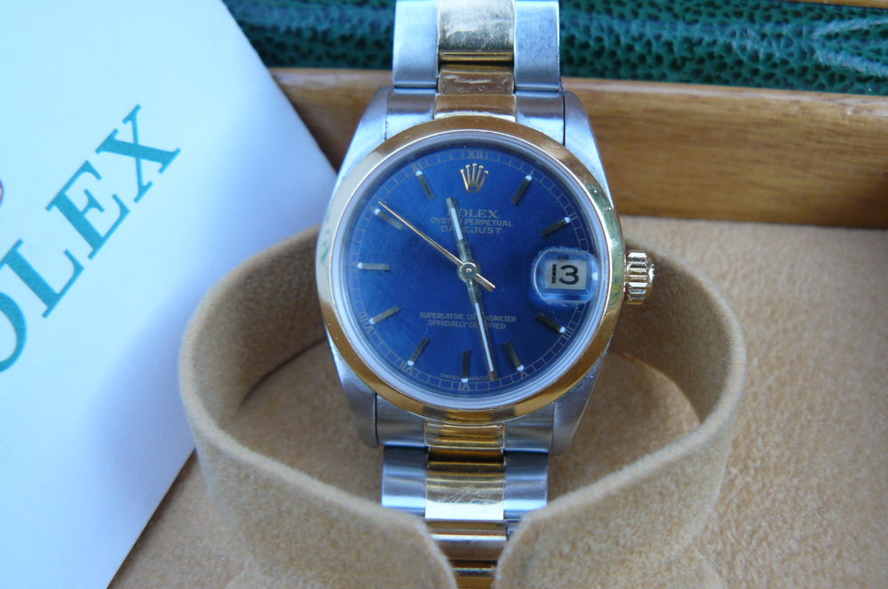Rolex DateJust 31 Or &amp; Acier avec boite &amp; papiers ... Bijoux et montres
